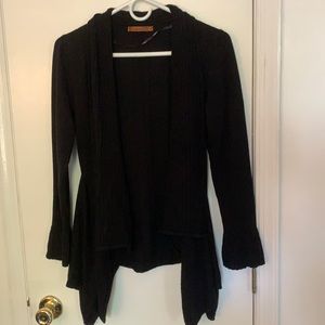 Belldini Asymmetrical Bell Sleeve Cardigan - Small